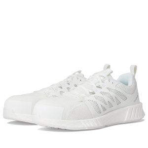 REEBOK WORK MEN'S RB5405 FUSION FLEXWEAVE WORK CONSTRUCTION SHOE WHITE SAFE